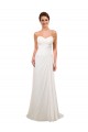 Discount Sweetheart Neckline Chiffon Wedding Dress with Criss-Cross Ruched Bodice UK