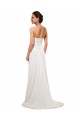 Discount Sweetheart Neckline Chiffon Wedding Dress with Criss-Cross Ruched Bodice UK