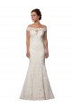Discount Modern Off the Shoulder Mermaid Lace Wedding Dress UK