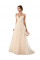 Discount Sweetheart A-Line Tulle Wedding Dress with Lace Illusion Back UK