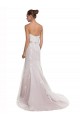 Discount Strapless Mermaid Tulle Lace Beach Wedding Dress with Belt UK