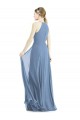 Discount Keyhole Halter Chiffon Maxi Bridesmaid Dress UK