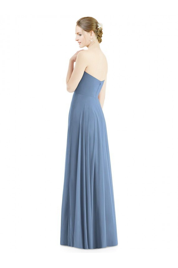 Discount Strapless Sweetheart Chiffon Bridesmaid Dress UK