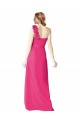 Discount Full Length One Shoulder Chiffon Bridesmaid Dress UK