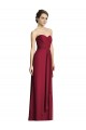 Discount Long Strapless Chiffon Bridesmaid Dress with Side Slit UK