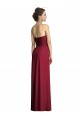 Discount Long Strapless Chiffon Bridesmaid Dress with Side Slit UK