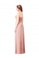 Discount Long Chiffon Sweetheart Bridesmaid Dress with Twist Bodice UK