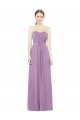 Discount Sweetheart Neckline Strapless Chiffon Bridesmaid Dress with Wrap Pleat UK
