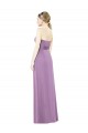 Discount Sweetheart Neckline Strapless Chiffon Bridesmaid Dress with Wrap Pleat UK