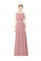 Discount High Neck Chiffon Bridesmaid Dress with Low Back UK