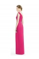Discount One Shoulder Long Chiffon Bridesmaid Dress UK