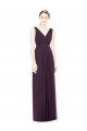 Discount V-Neckline Sleevelss Full Length Chiffon Bridesmaid Dress UK