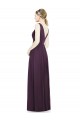 Discount V-Neckline Sleevelss Full Length Chiffon Bridesmaid Dress UK