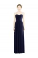 Discount Low Back Draped Strapless Chiffon Formal Bridesmaid Dress  UK