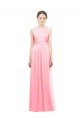 Discount Sleek Halter Neck Chiffon Bridesmaid Dress  UK