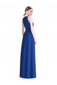 Discount Draped Keyhole Long Chiffon Bridesmaid Dress UK