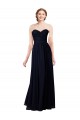 Discount Strapless Chiffon Bridesmaids Dress with a Beaded Lace Sweetheart Bodice UK