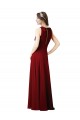 Discount Luxe Chiffon Bridesmaid Dress with Open Slit In the Back UK