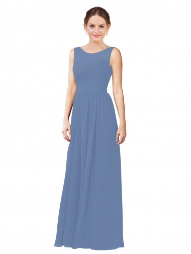 Discount Luxe Chiffon Bridesmaid Dress with Illusion and Sweetheart Neckline UK