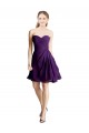 Discount Draped Chiffon Long Sweetheart Cocktail Bridesmaid Dress UK