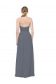 Discount Twisted Waist Pleats Sweetheart Long Chiffon Bridesmaid Dress UK