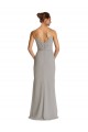 Discount Long Chiffon A-Line Bridesmaid Dress with Criss-Cross Draped Bodice UK