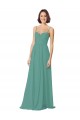 Discount Spaghetti Straps Sweetheart A-Line Chiffon Bridesmaid Dress UK