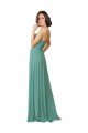 Discount Spaghetti Straps Sweetheart A-Line Chiffon Bridesmaid Dress UK