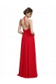 Discount V-Neck Spaghetti Halter Strap Chiffon Bridesmaid Dress UK
