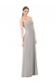 Discount Twisted Strapless Sweetheart Neckline Long Chiffon Bridesmaid Dress UK