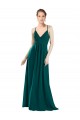 Discount Sexy Chiffon Bridesmaid Dress with Deep V-Neckline UK
