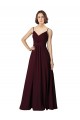 Discount V-Neck Chiffon Bridesmaid Dress with Twist Front Bodice UK