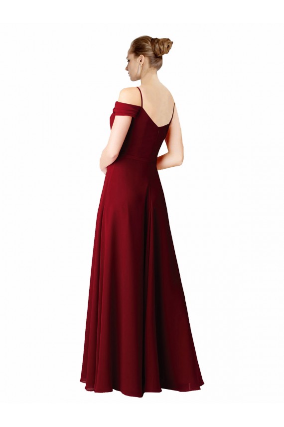 Discount Chiffon with Beaded Embroidery Bridesmaid Dress UK