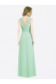 Discount Long Chiffon Bridesmaid Dress with a Sweetheart Neckline and Pleated Shoulder Straps UK