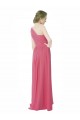 Discount One Shoulder Chiffon Bridesmaid Dress with Asymmetrical Ruched Bodice UK