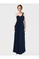 Discount Full Length Long Chiffon Bridesmaid Gown with Sweetheart Neckline UK