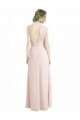Discount Full Length Chiffon Bridesmaid Dress with One Wide Shoulder Strap UK