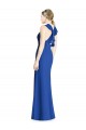 Discount Criss Cross Low Back Halter Chiffon Bridesmaid Dress UK