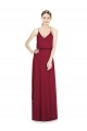 Discount Full Length V-Neck A-Line Chiffon Boho Bridesmaid Dress UK