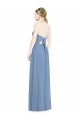 Discount Halter Neck Tie Back Long Chiffon Bridesmaid Dress UK