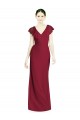 Discount V-Neck V-Back Long Chiffon Bridesmaid Dress UK