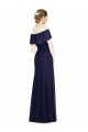 Discount Off the Shoulder Full-Length Trumpet Chiffon Bridesmaid Dress UK