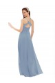 Discount Sexy Chiffon Bridesmaid Dress with V-Neck Lace Bodice UK