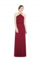 Discount Sleek Halter Neck A-Line Chiffon Bridesmaid Dress UK