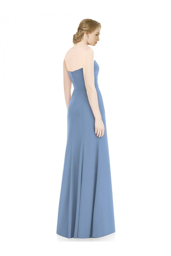 Discount Draped Strapless Sweetheart Trumpet Chiffon Bridesmaid Dress UK