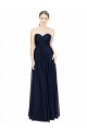 Discount Strapless Sweetheart Long Chiffon Bridesmaid Dress Low Back UK