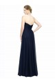 Discount Strapless Sweetheart Long Chiffon Bridesmaid Dress Low Back UK
