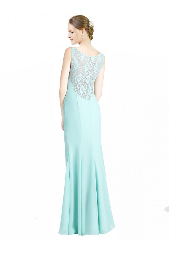 Discount Ruched Bodice Sweetheart Chiffon Bridesmaid Dress with Lace Back UK