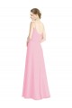 Discount Spaghetti Straps A-Line Chiffon Bridesmaid Dress Low Back UK