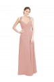 Discount Ruched Sweetheart Halter Neckline Chiffon Bridesmaid Dress with Tie Open Back UK